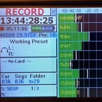 The Fusion screen-easy to read. Sorry, Sound Devices!